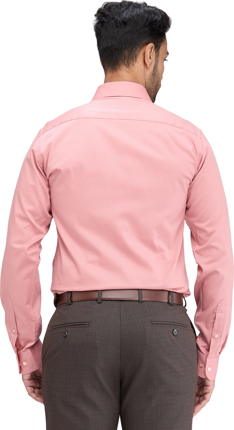 Image of Raymond Men Solid Formal Red Shirt