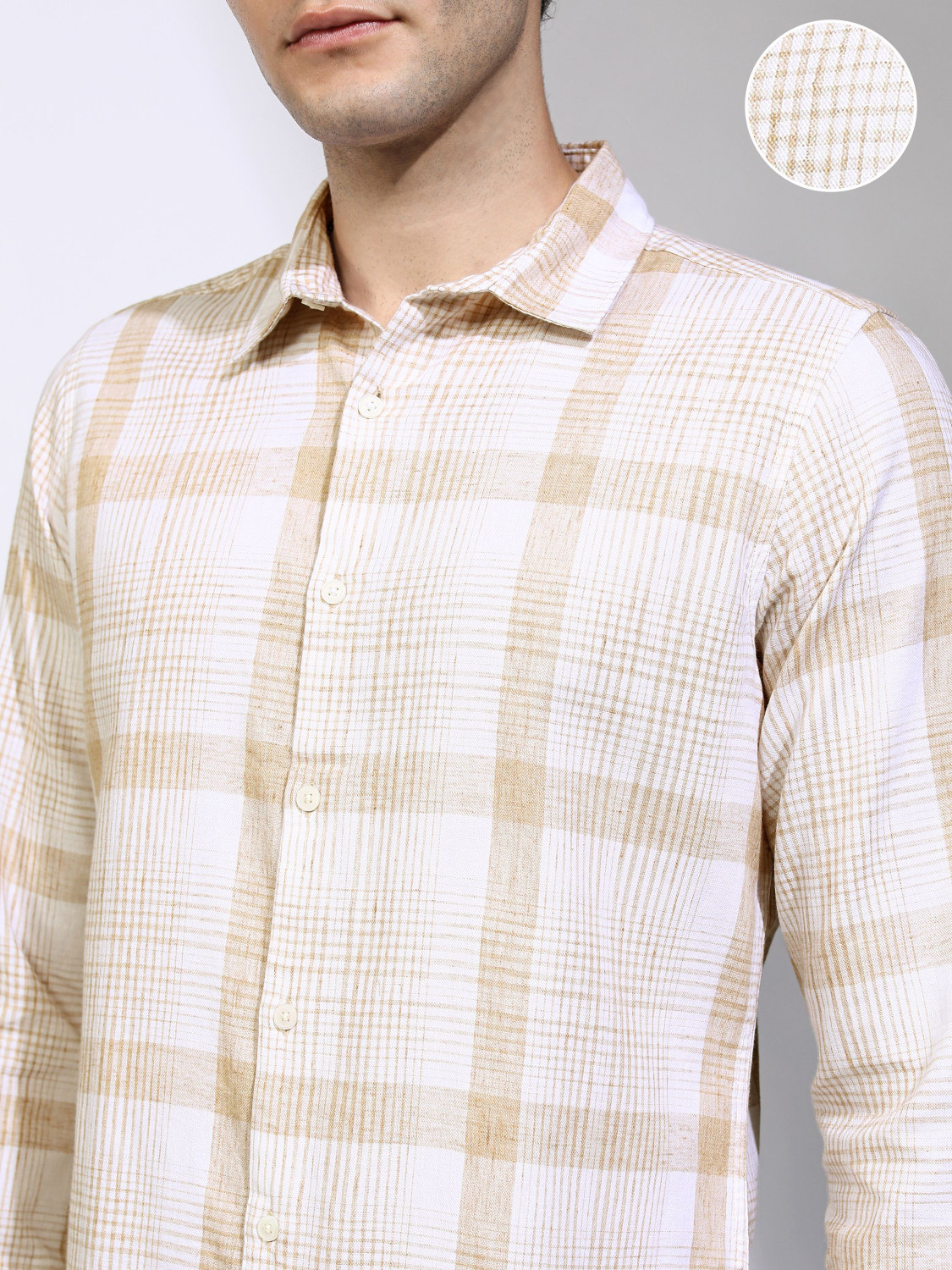 Image of HIGHLANDER Men Checkered Casual Multicolor Shirt