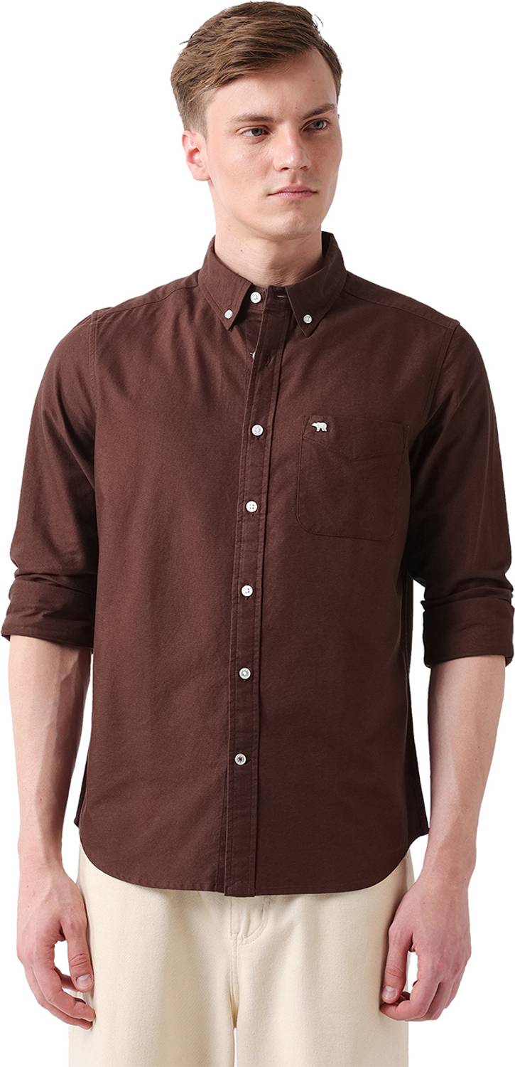 THE BEAR HOUSE Men Brown Casual Shirt - Image 1