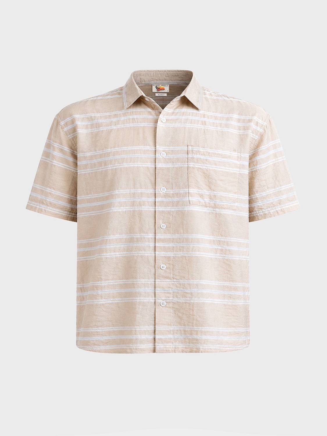The Indian Garage Co. Men Striped Yellow Shirt - Image 5