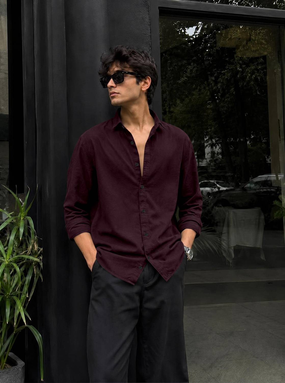 Fagul Culture Men Regular Fit Solid Spread Collar Casual Shirt - Image 1