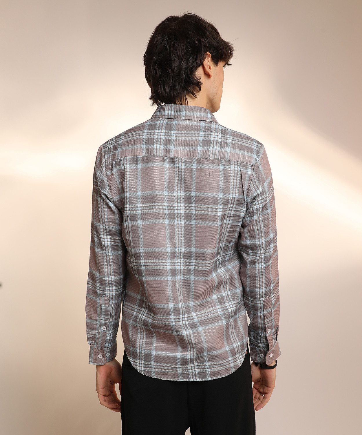 Image of CAMPUS SUTRA Men Self Design Casual Multicolor Shirt