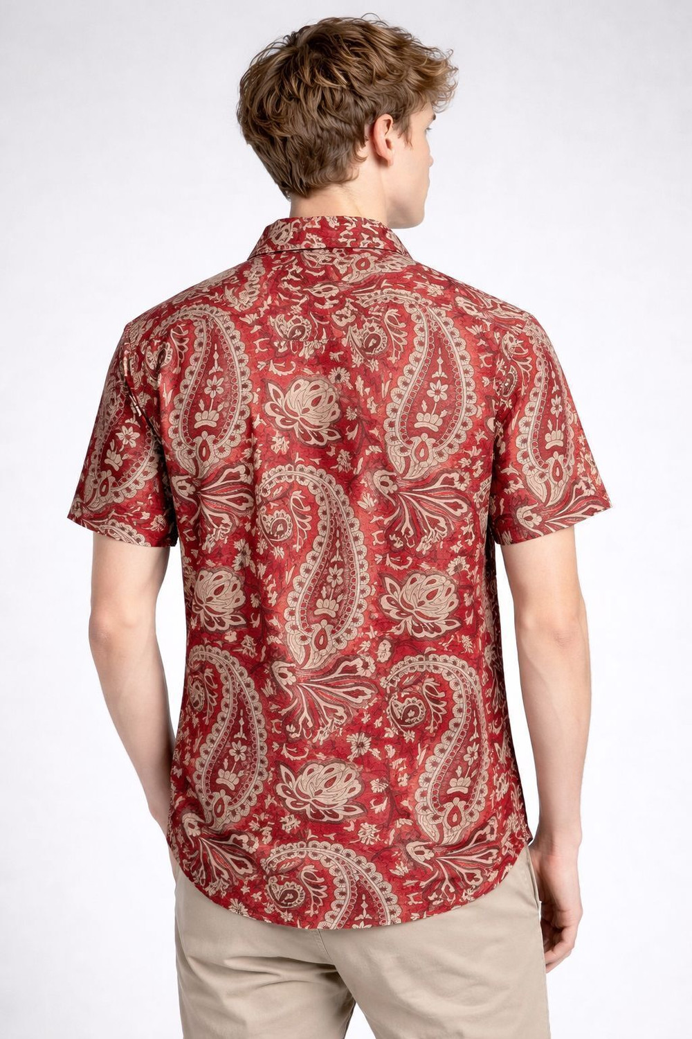 Image of Thetrendy creation Men Printed, Floral Print Casual Red Shirt