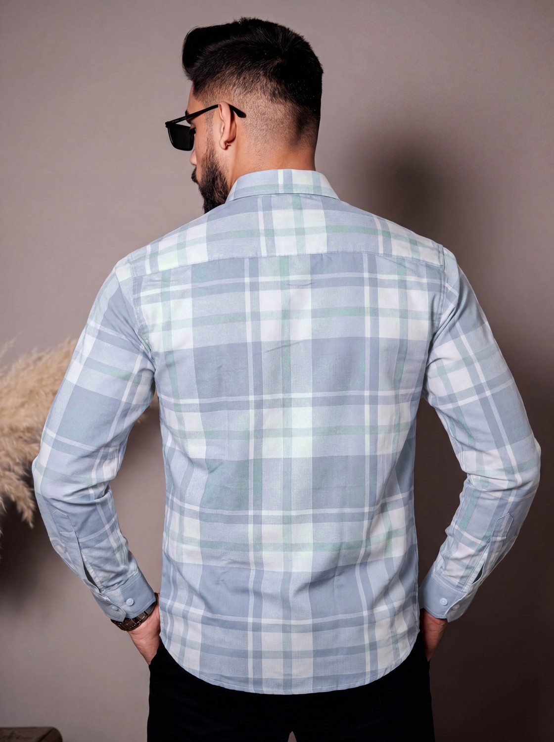 Image of BIKIT Men Checkered Casual Multicolor Shirt