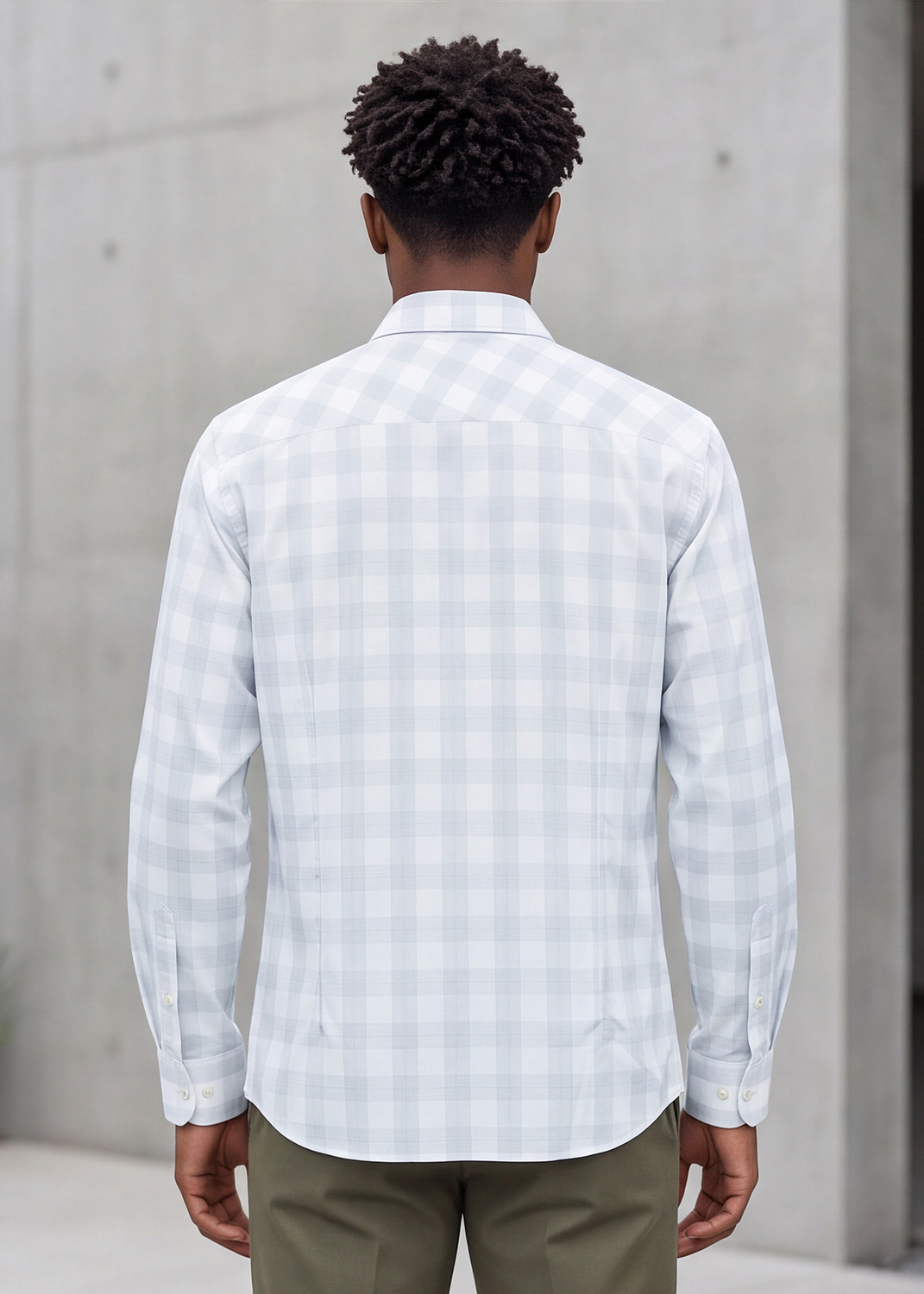 Image of KILLER Men Slim Fit Checkered Formal Shirt