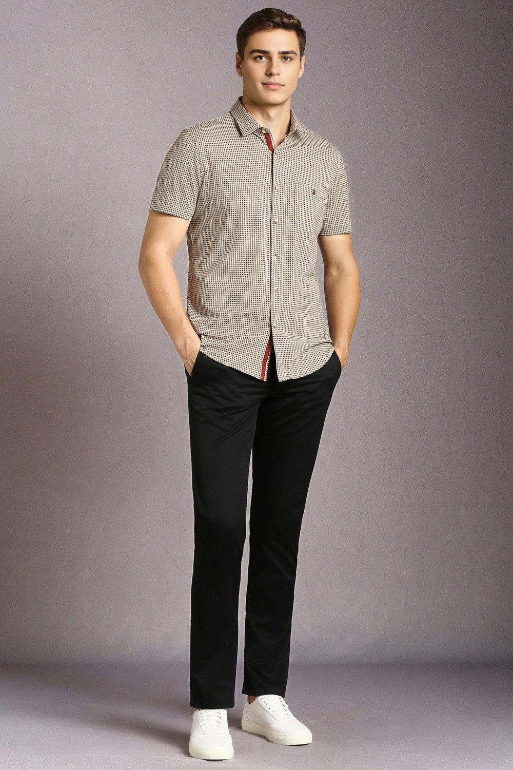 Image of LOUIS PHILIPPE Men Regular Fit Printed Casual Shirt