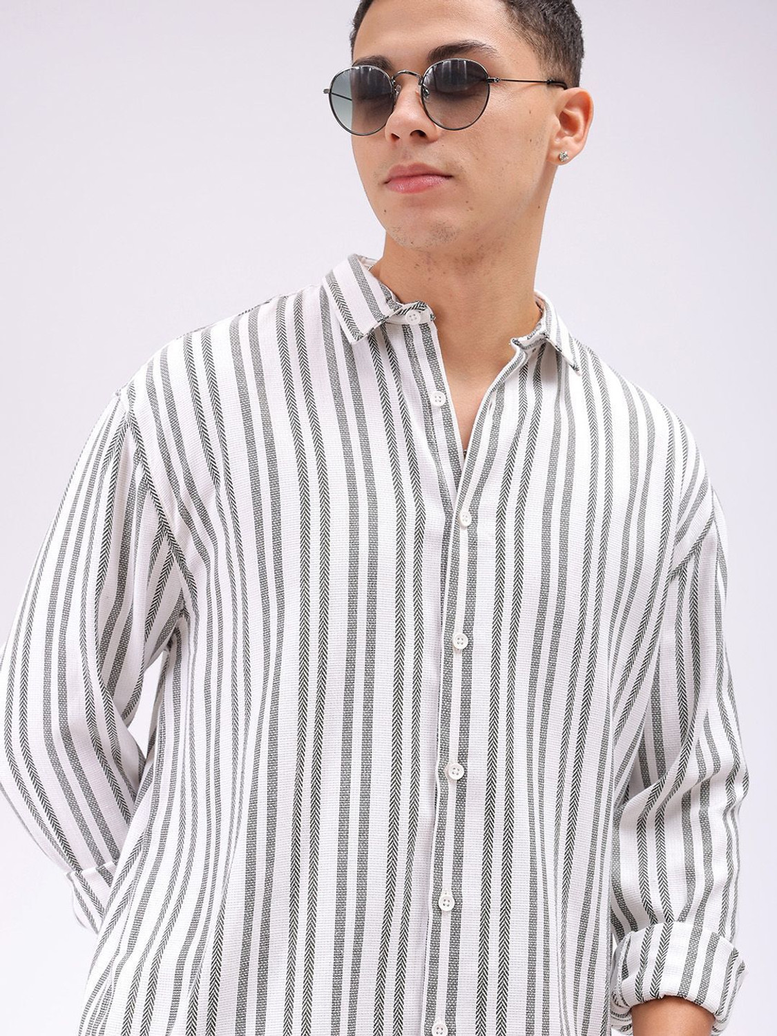 Image of The Indian Garage Co. Men Solid Beach Wear White Shirt