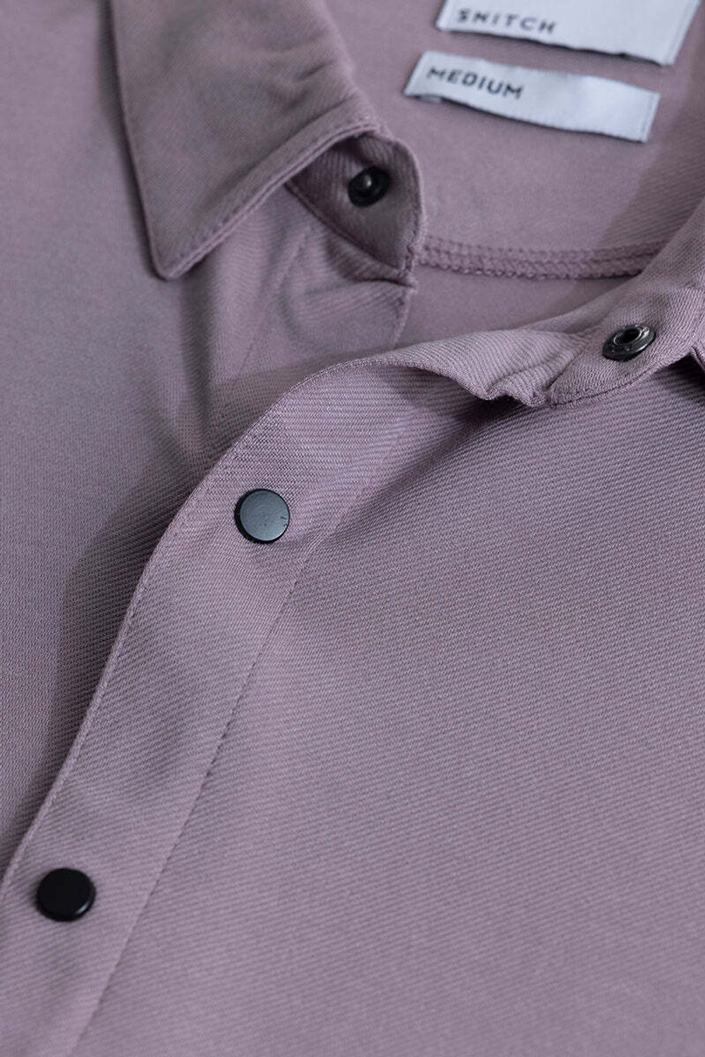 Image of Snitch Men Solid Casual Purple Shirt