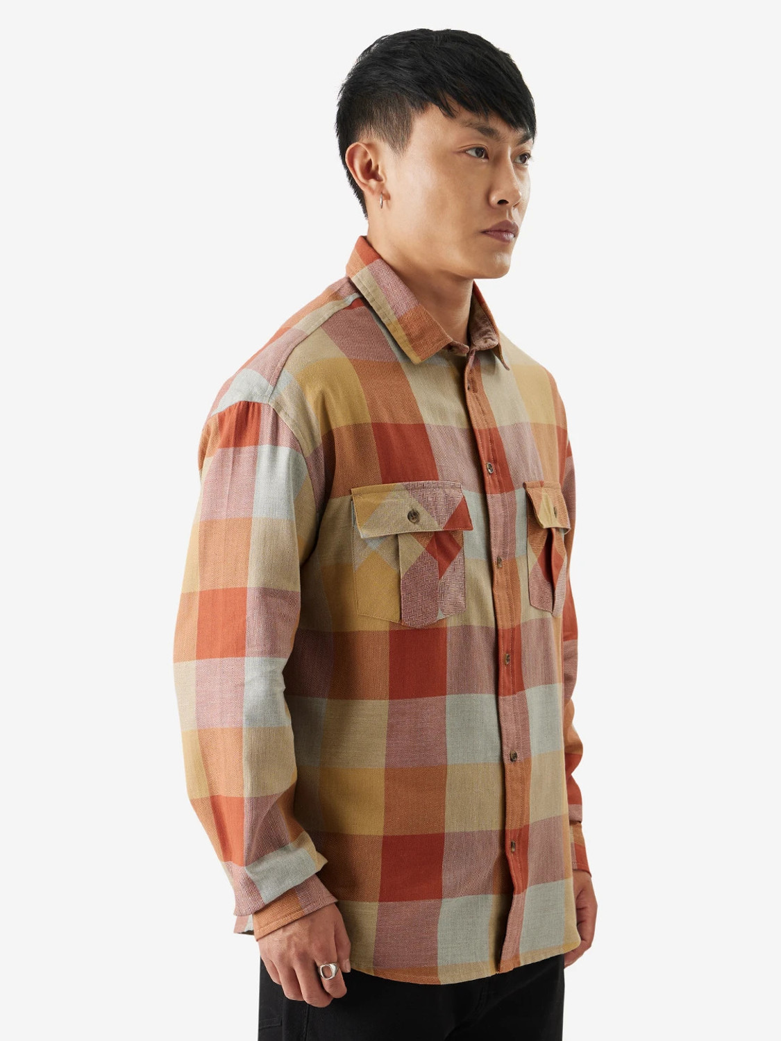 Image of The Souled Store Men Checkered Casual Multicolor Shirt