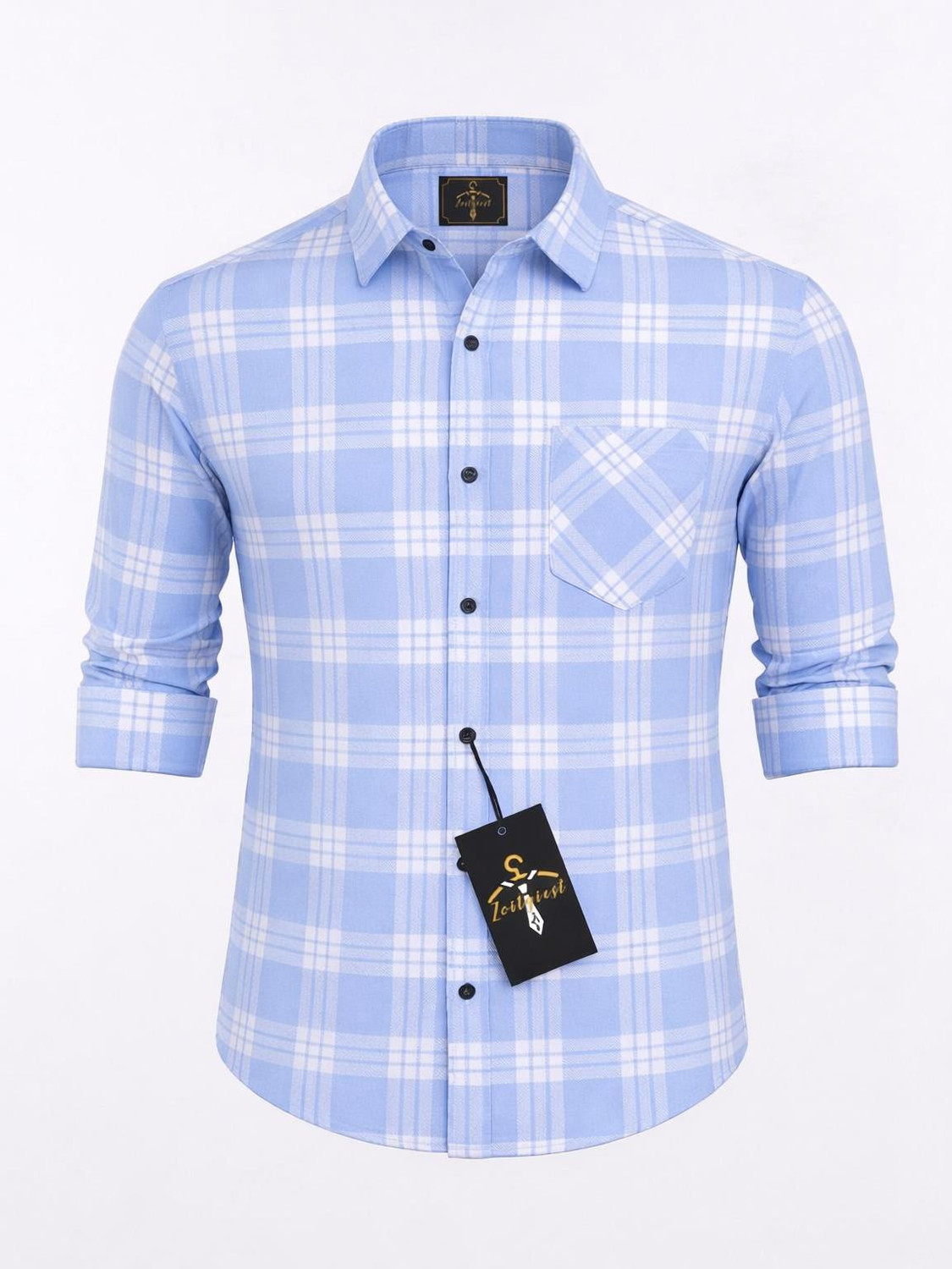 Image of Zoitgiest Men Checkered Casual Multicolor Shirt