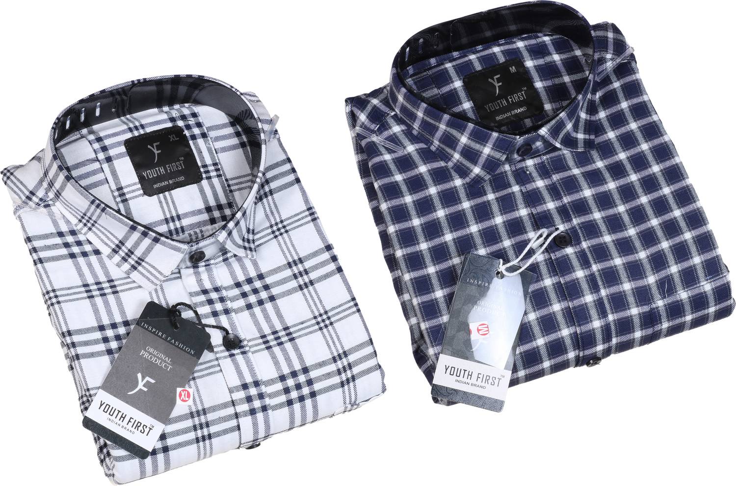 youth first Men Regular Fit Checkered Spread Collar Casual Shirt