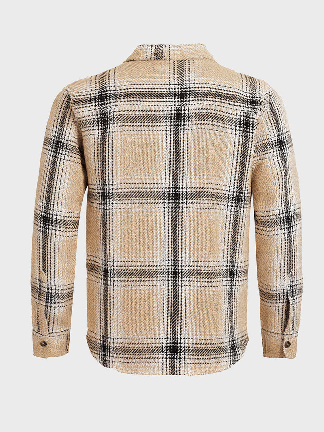 Image of The Indian Garage Co. Men Checkered Casual Beige Shirt