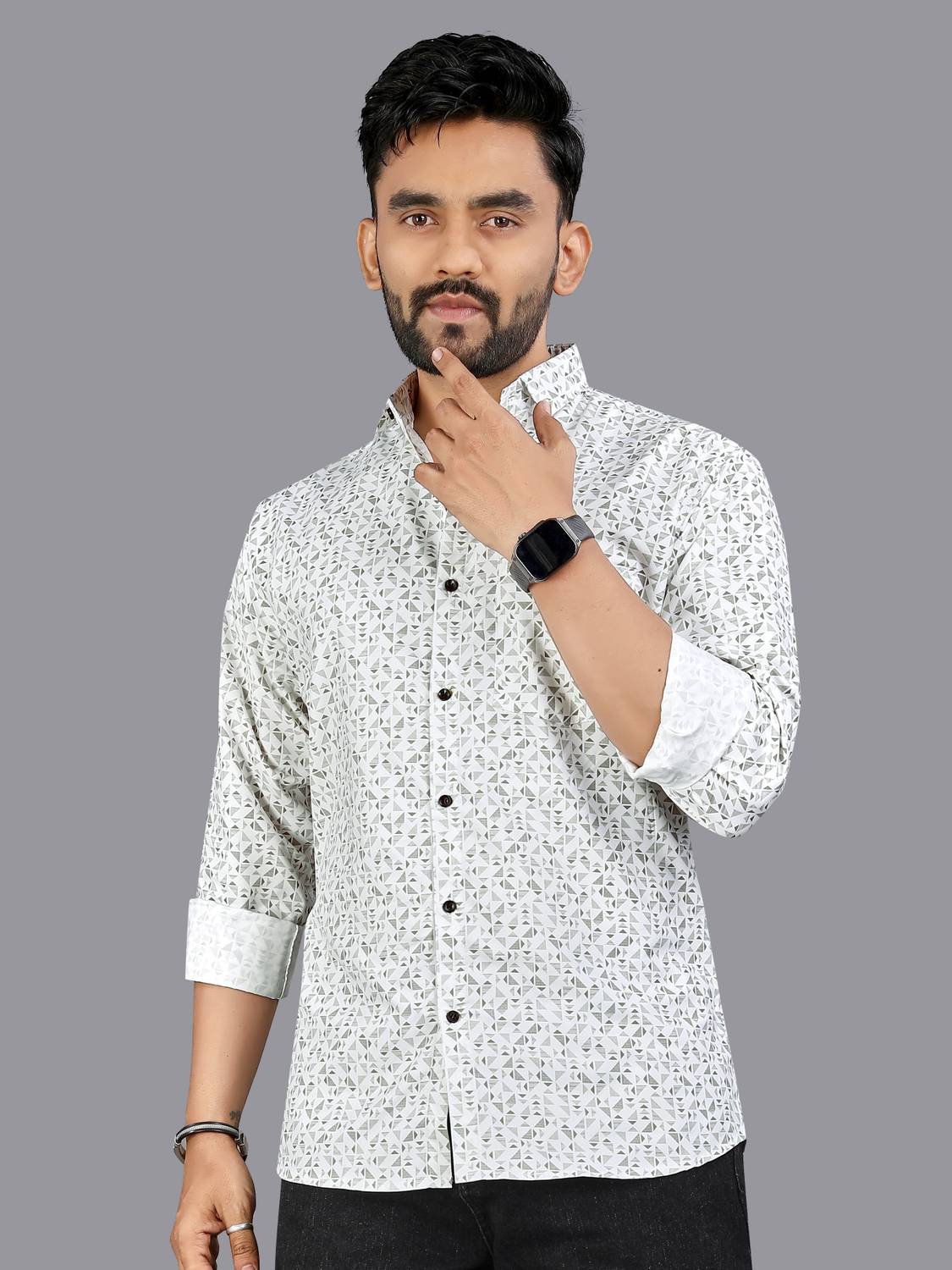 ADWYN PETER Men Printed Casual Multicolor Shirt