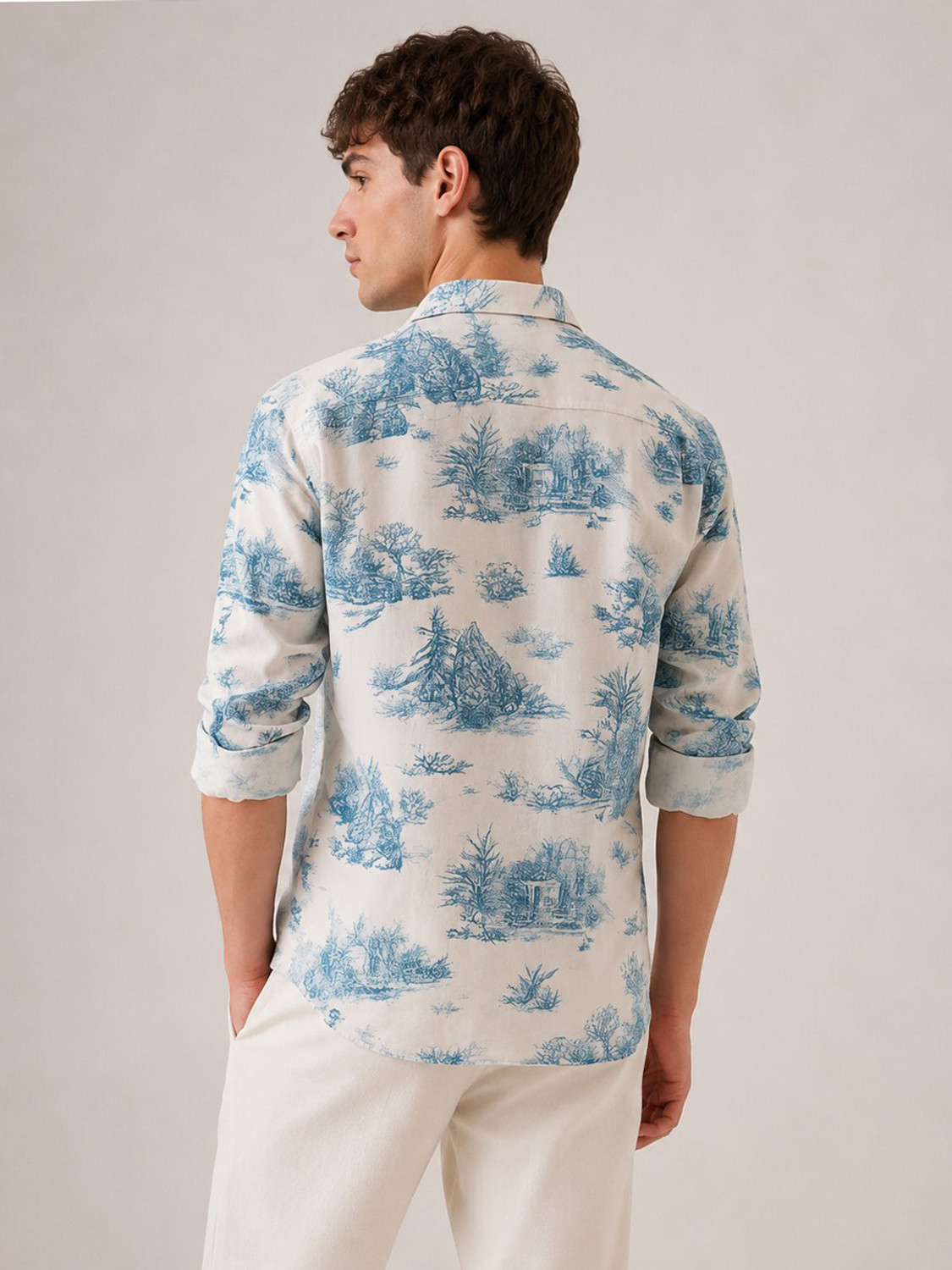 Image of METRONAUT Men Printed Casual Multicolor Shirt