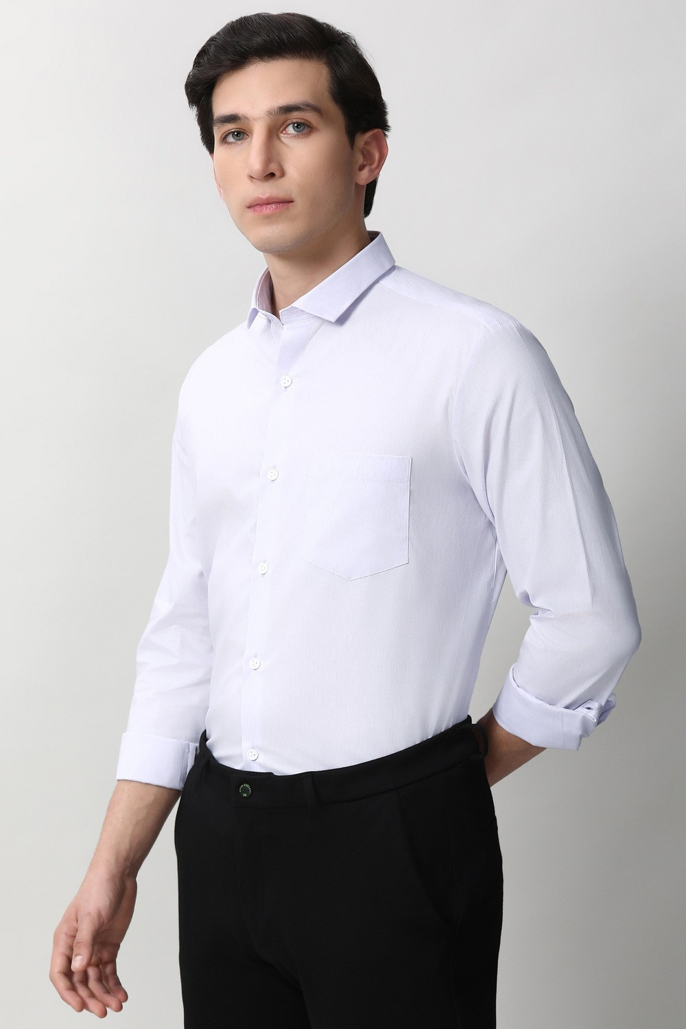 Image of PETER ENGLAND Men Slim Fit Solid Formal Shirt