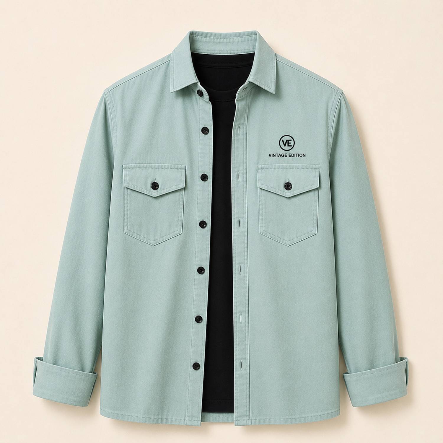 Garry Richards Men Light Green Shirt - Image 1