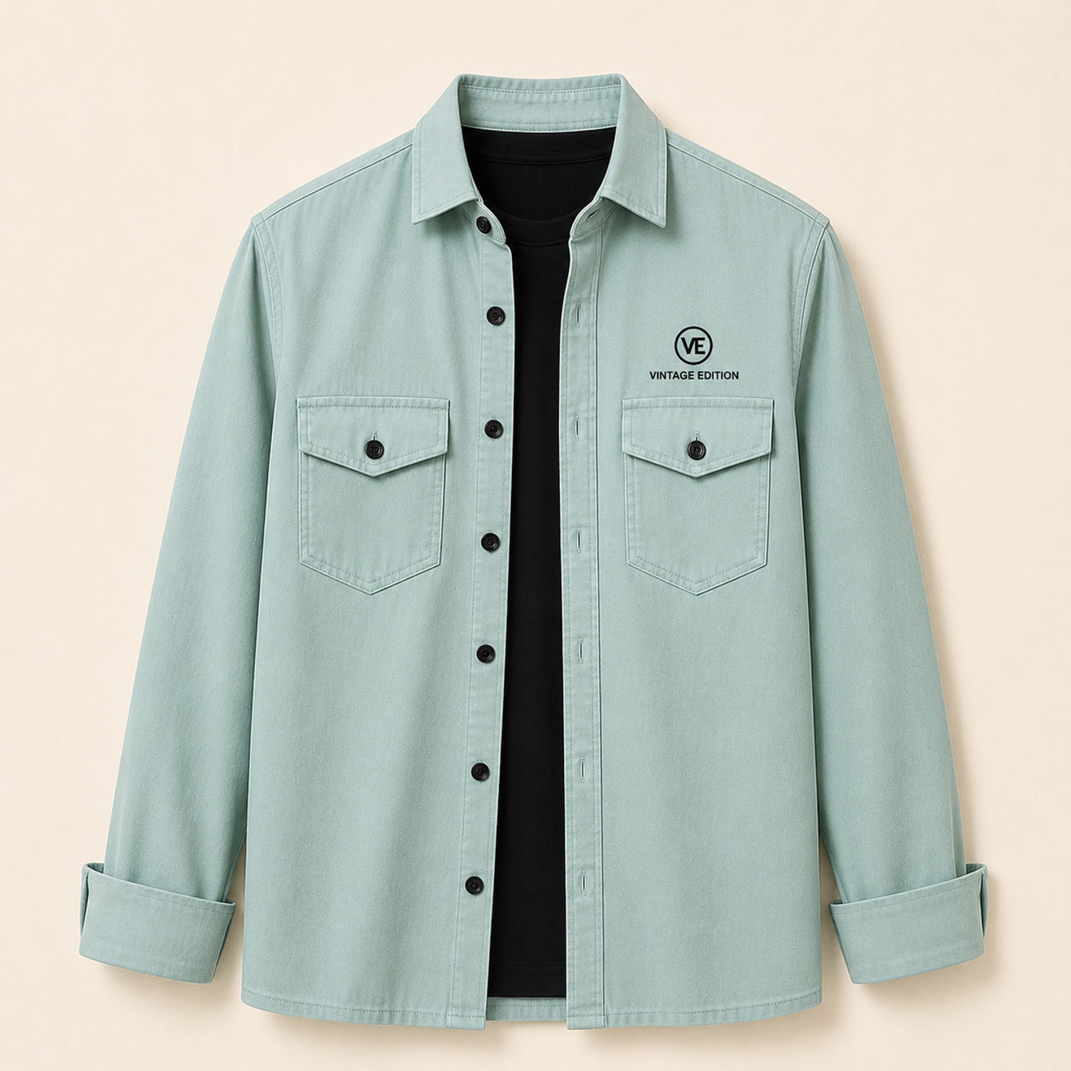 Image of Garry Richards Men Printed Casual Light Green Shirt