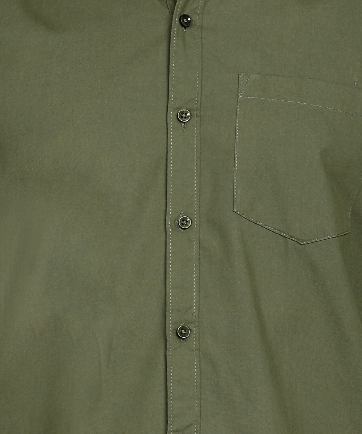 Image of FUBAR Men Solid Formal Dark Green Shirt