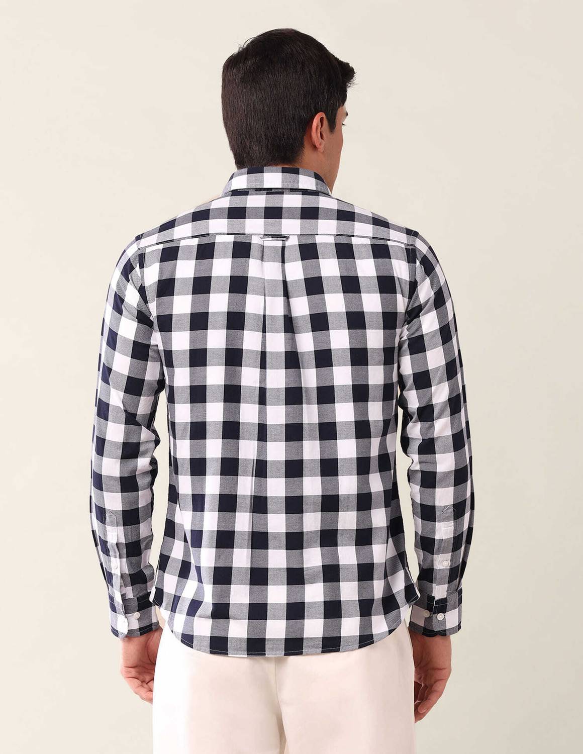 U.S. POLO ASSN. Men Checkered Casual Dark Blue Shirt - Buy U.S. POLO ASSN. Men Checkered Casual Dark Blue Shirt Online at Best Prices in India | Flipkart.com