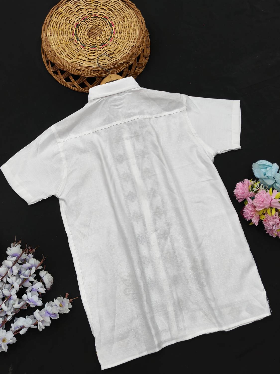 VG BROTHER Men Purple Embroidered Casual Shirt - Image 2