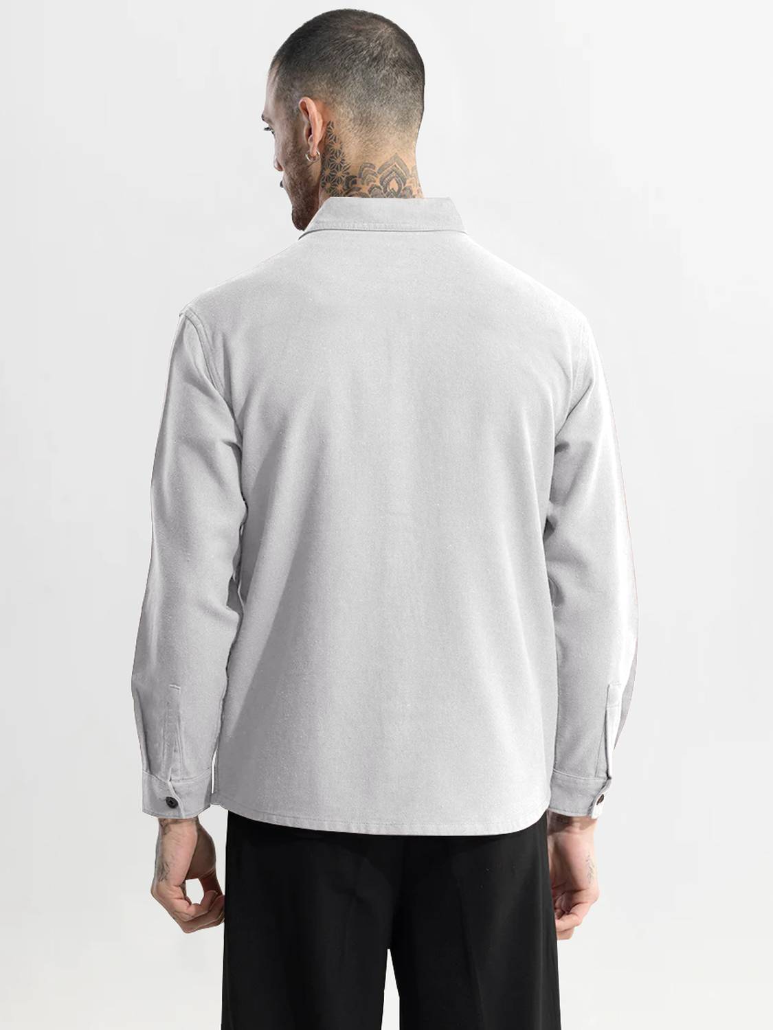 EyeBogler Men Grey Casual Shirt - Image 2