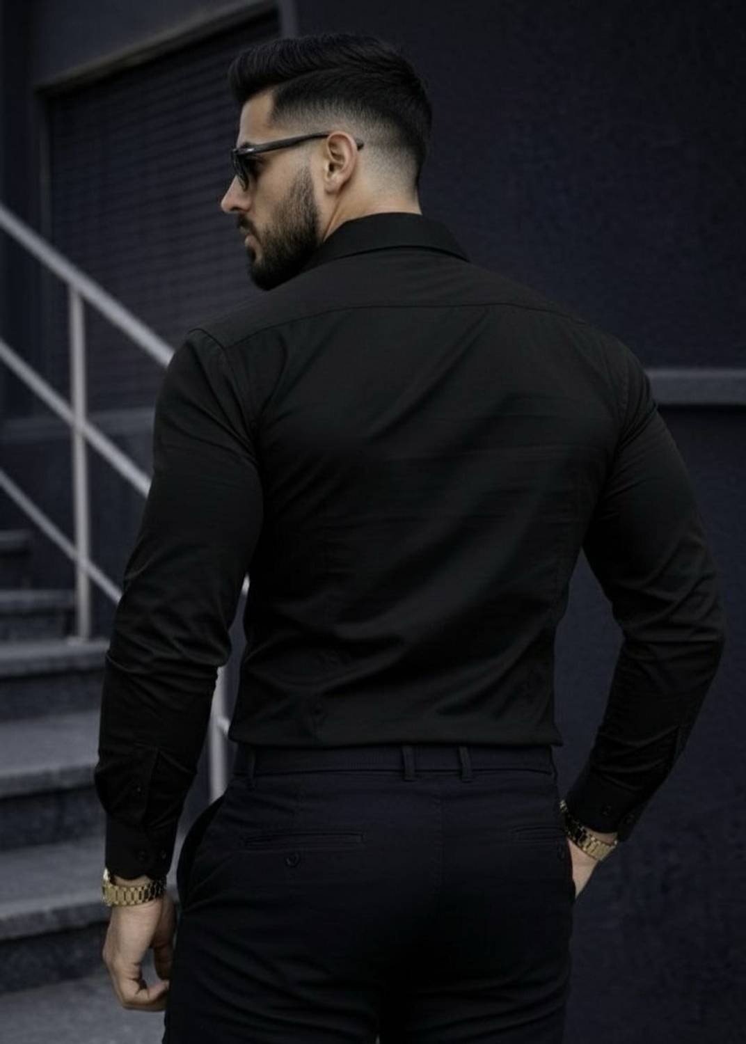 JCOSTA Men Black Casual Shirt - Image 2