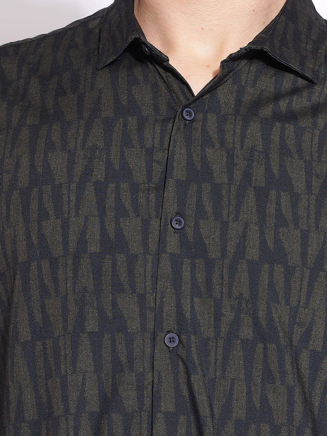 Image of HERE&NOW Men Printed Casual Multicolor Shirt