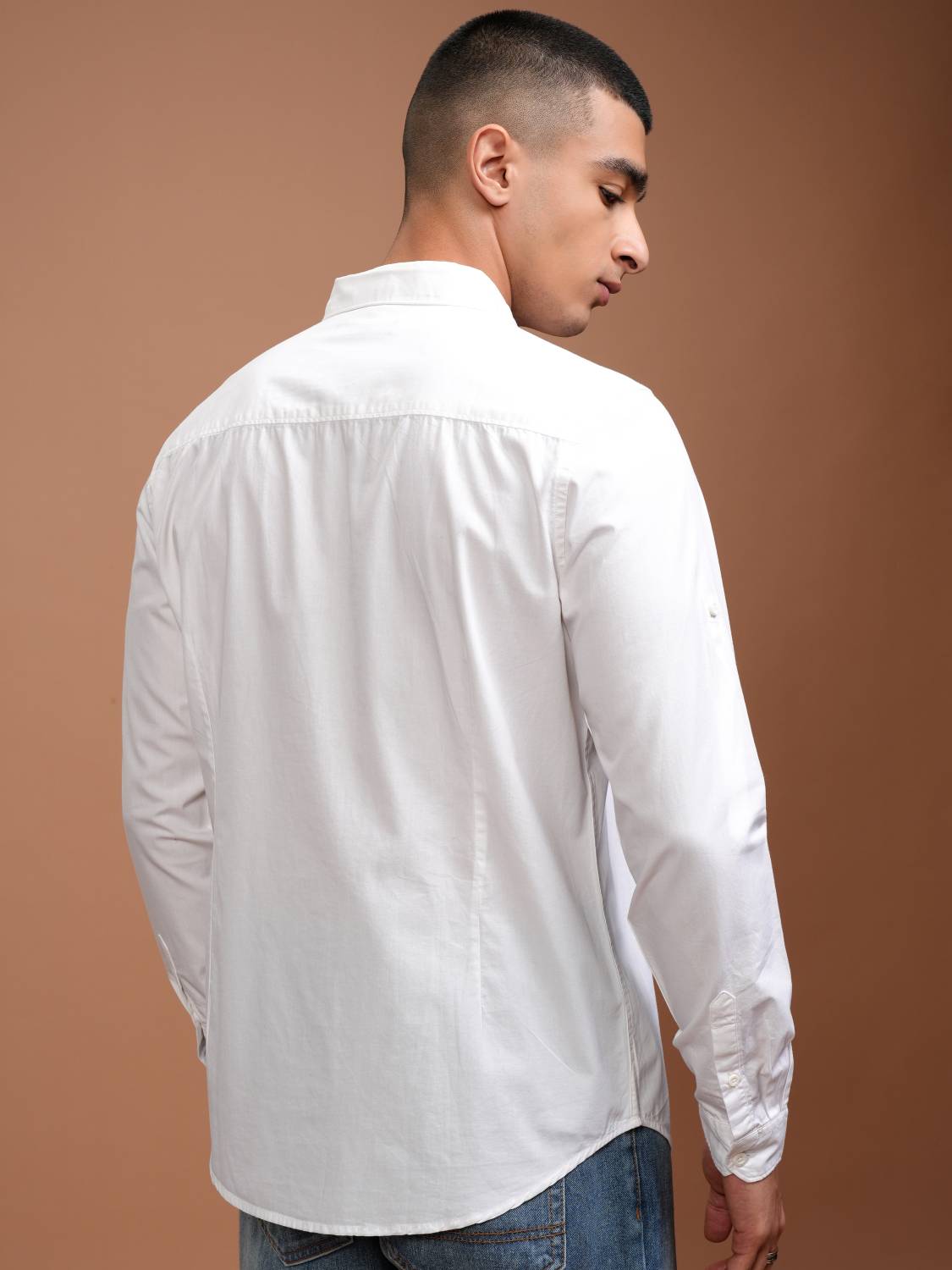 HIGHLANDER Men White Casual Shirt - Image 2