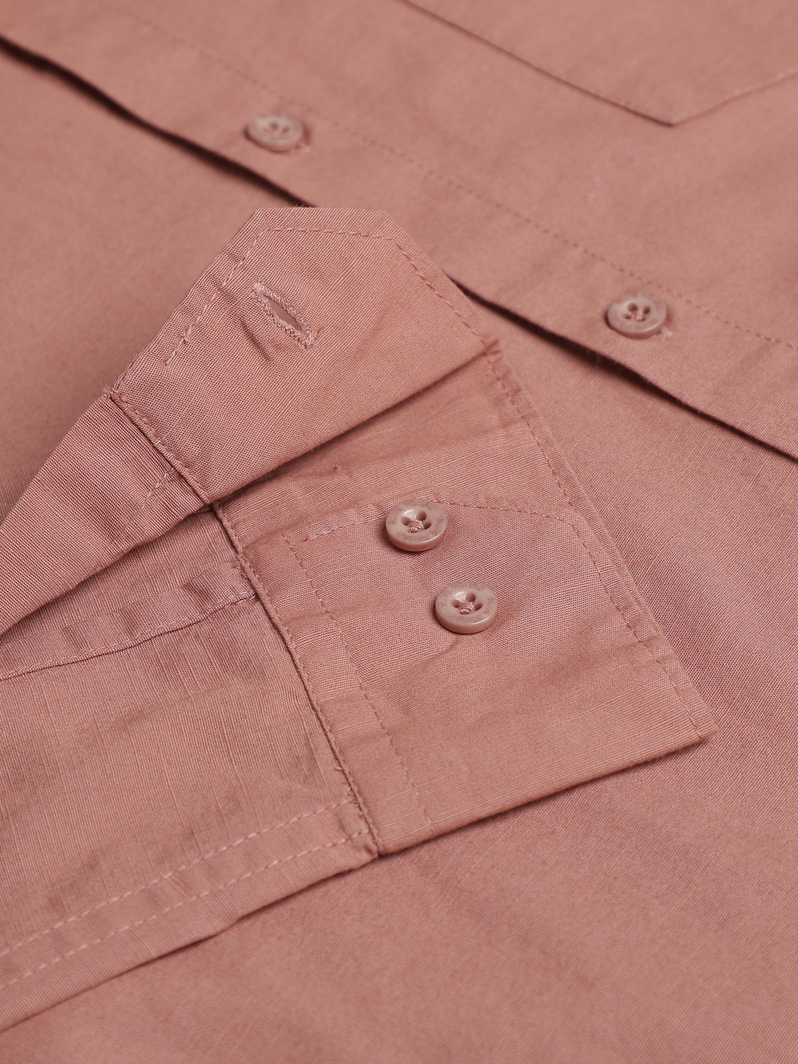 Image of BLUE SQUAD Men Solid Casual Pink Shirt