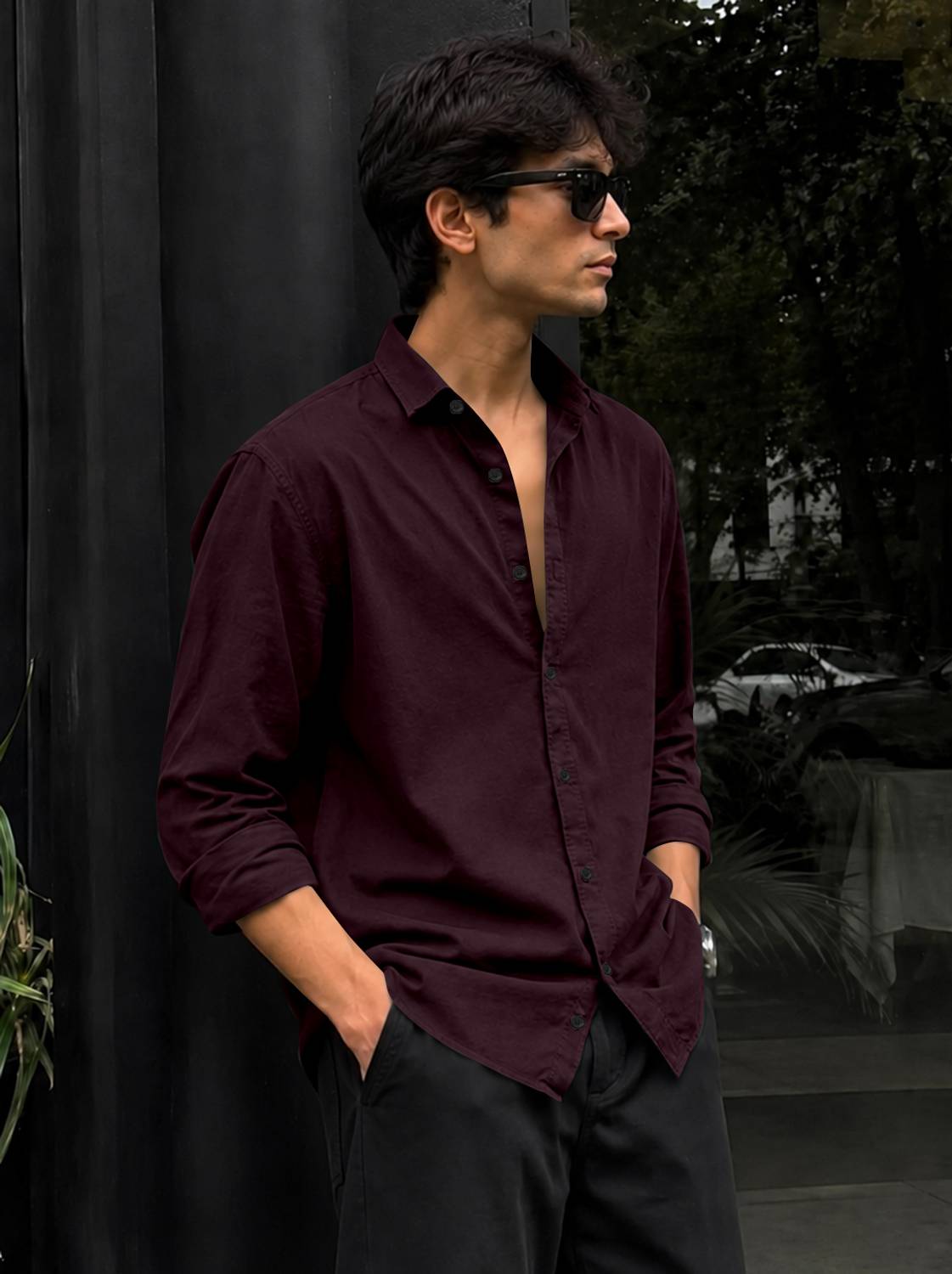 Fagul Culture Men Regular Fit Solid Spread Collar Casual Shirt - Image 3