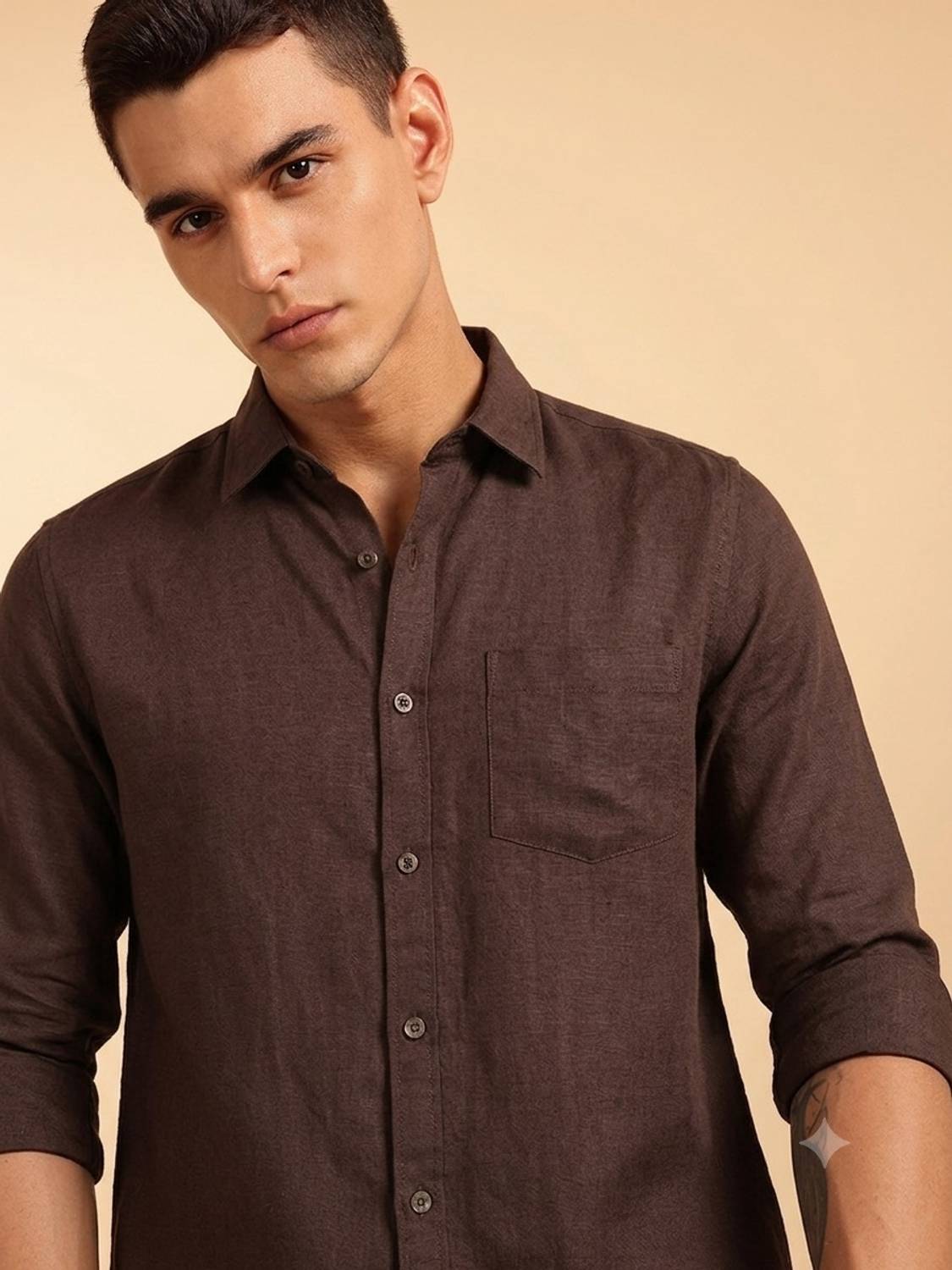 Roadster Men Brown Casual Shirt - Image 1