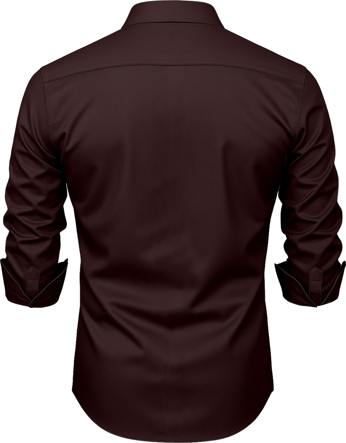 Image of RUDIO CULTURE Men Self Design Formal Brown Shirt