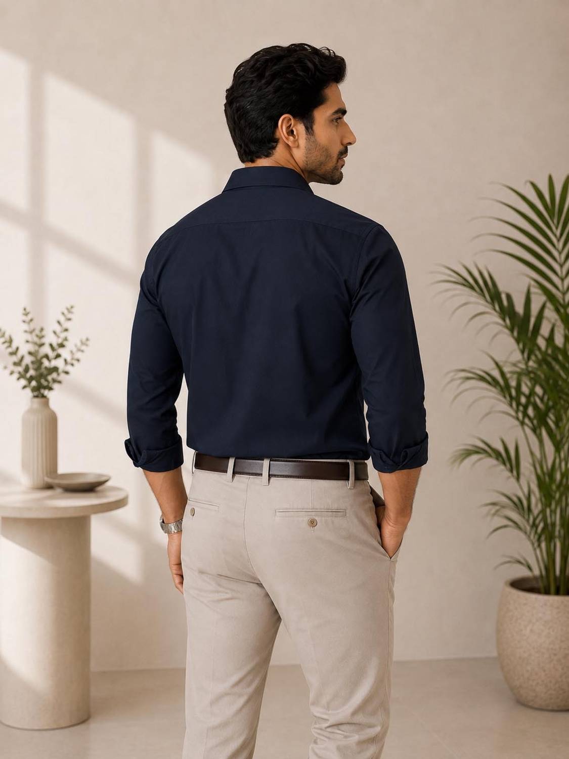 METRONAUT Men Blue Casual Shirt - Image 4