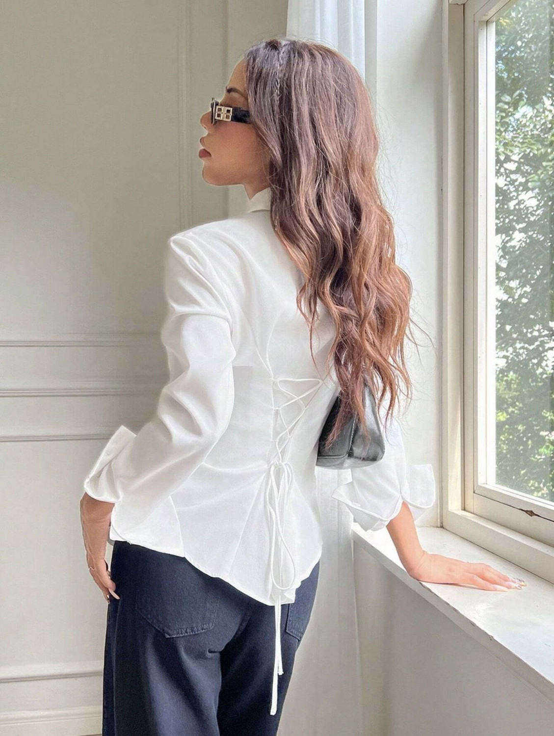 Image of METRONAUT Women Solid Casual White Shirt