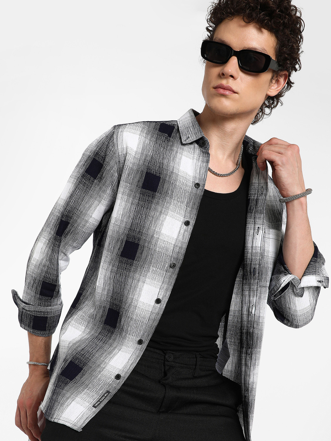 Image of CAMPUS SUTRA Men Checkered Casual Multicolor Shirt