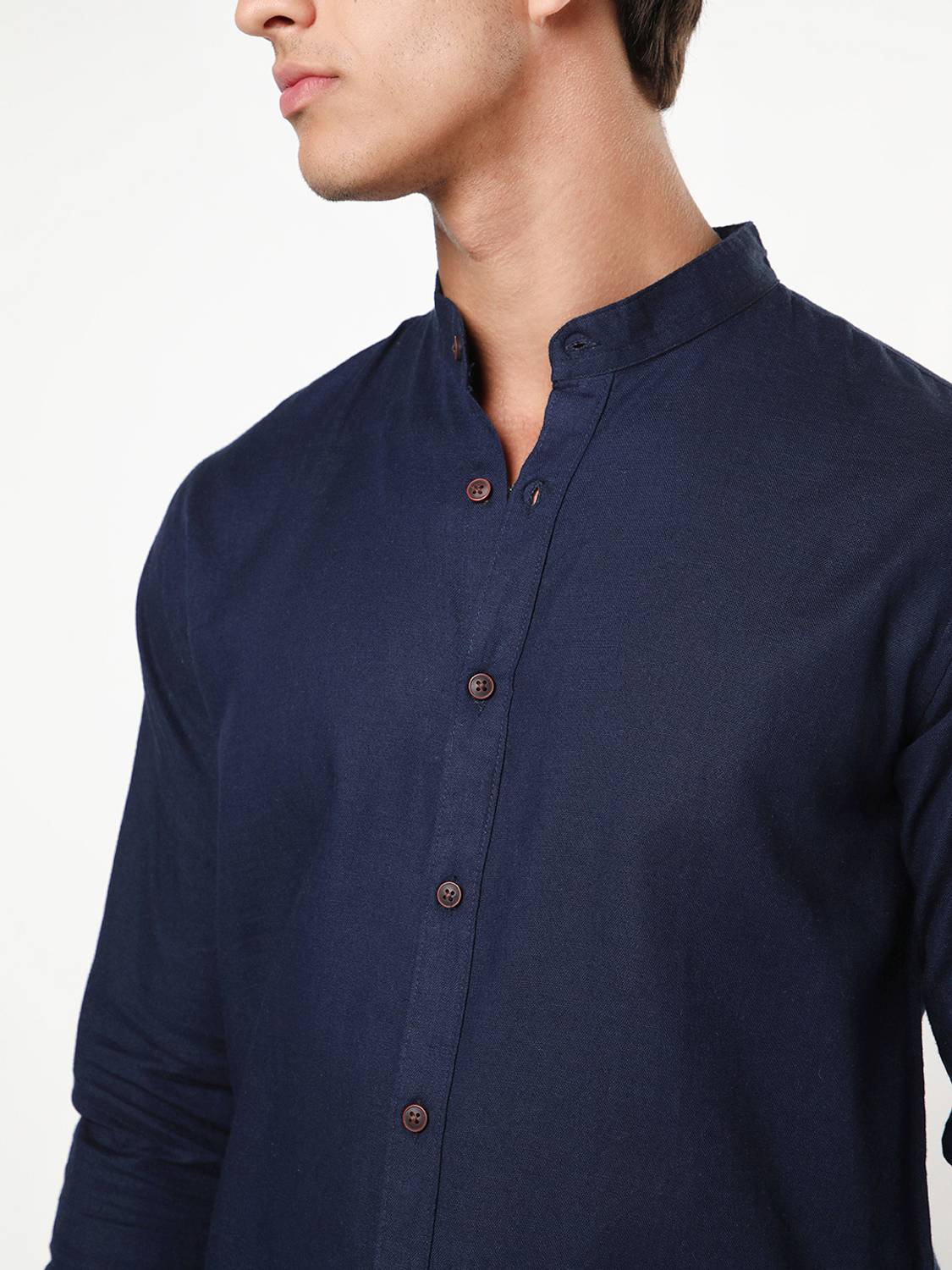 Urbano Men Dark Blue Casual Shirt - Image 5