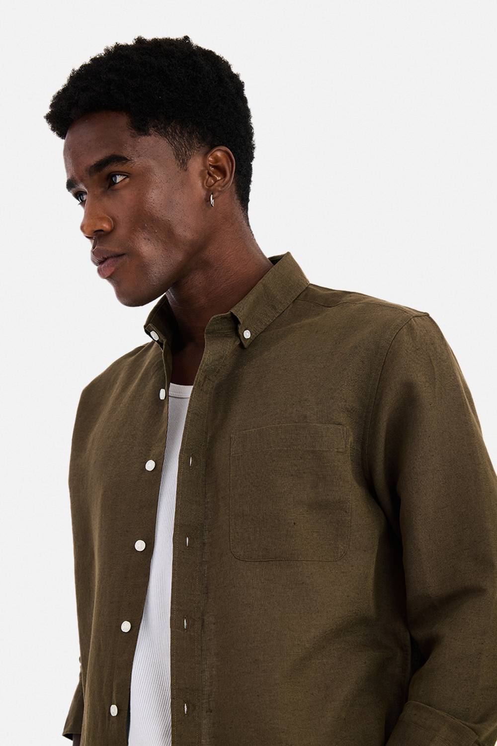 Snitch Men Brown Casual Shirt - Image 3