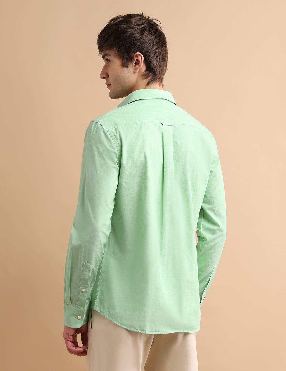 U.S. POLO ASSN. Men Green Casual Shirt - Image 5