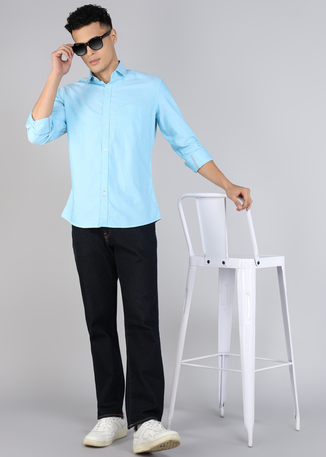 Image of KILLER OXFORD Men Slim Fit Solid Casual Shirt