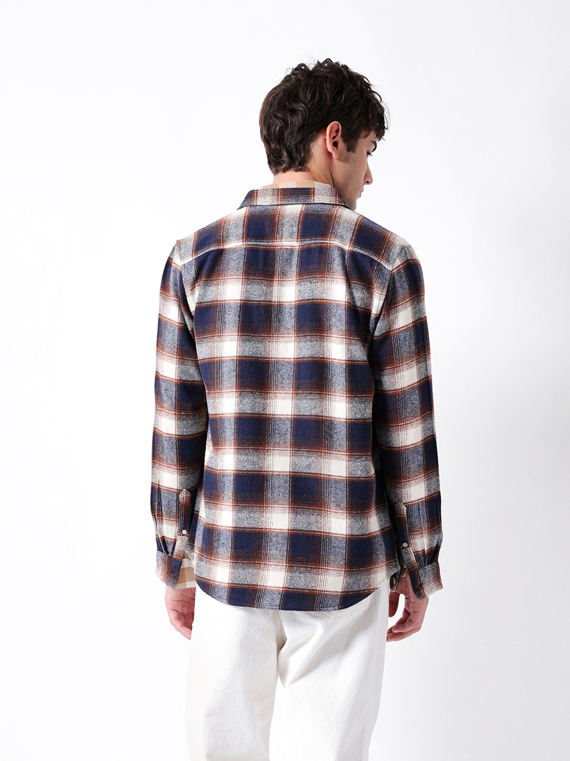 Image of THE BEAR HOUSE Men Checkered Casual Multicolor Shirt