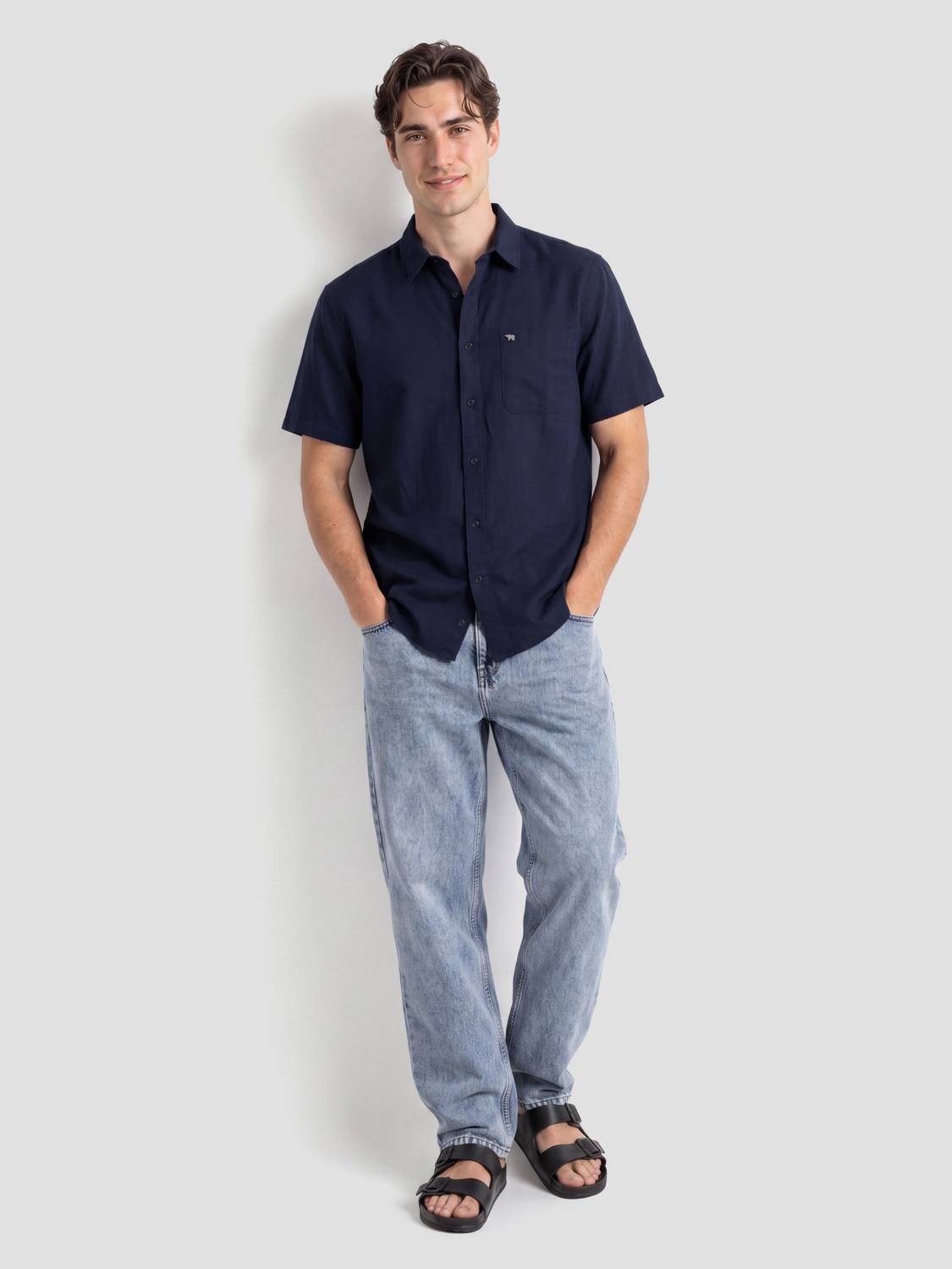 THE BEAR HOUSE Men Dark Blue Shirt - Image 5