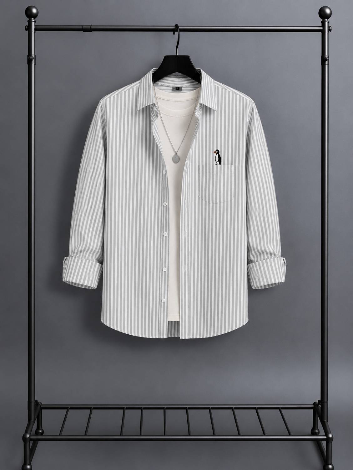 TYRELL Men Striped Casual Multicolor Shirt - Image 1