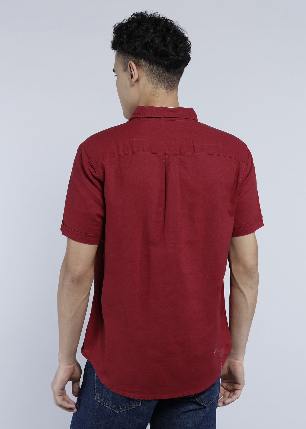 Image of LEVI'S Men Solid Casual Red Shirt