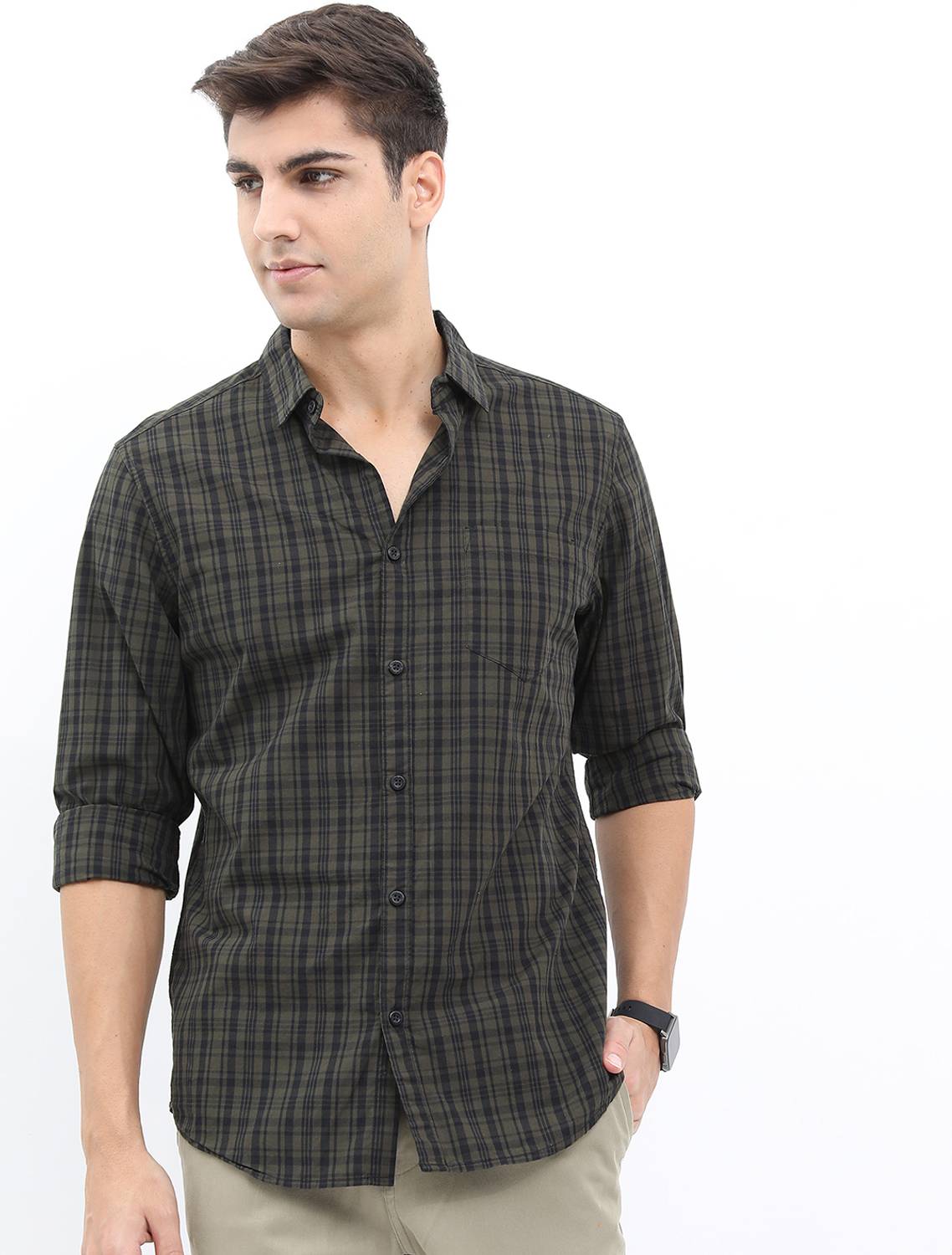 HIGHLANDER Men Checkered Multicolor Shirt - Image 1