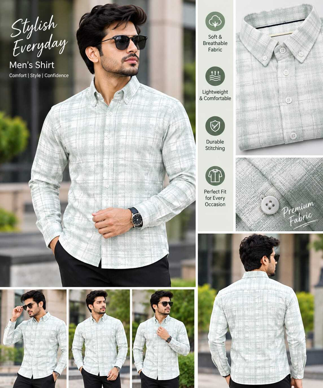 Image of TECHNOSPORT Men Slim Fit Solid Casual Shirt