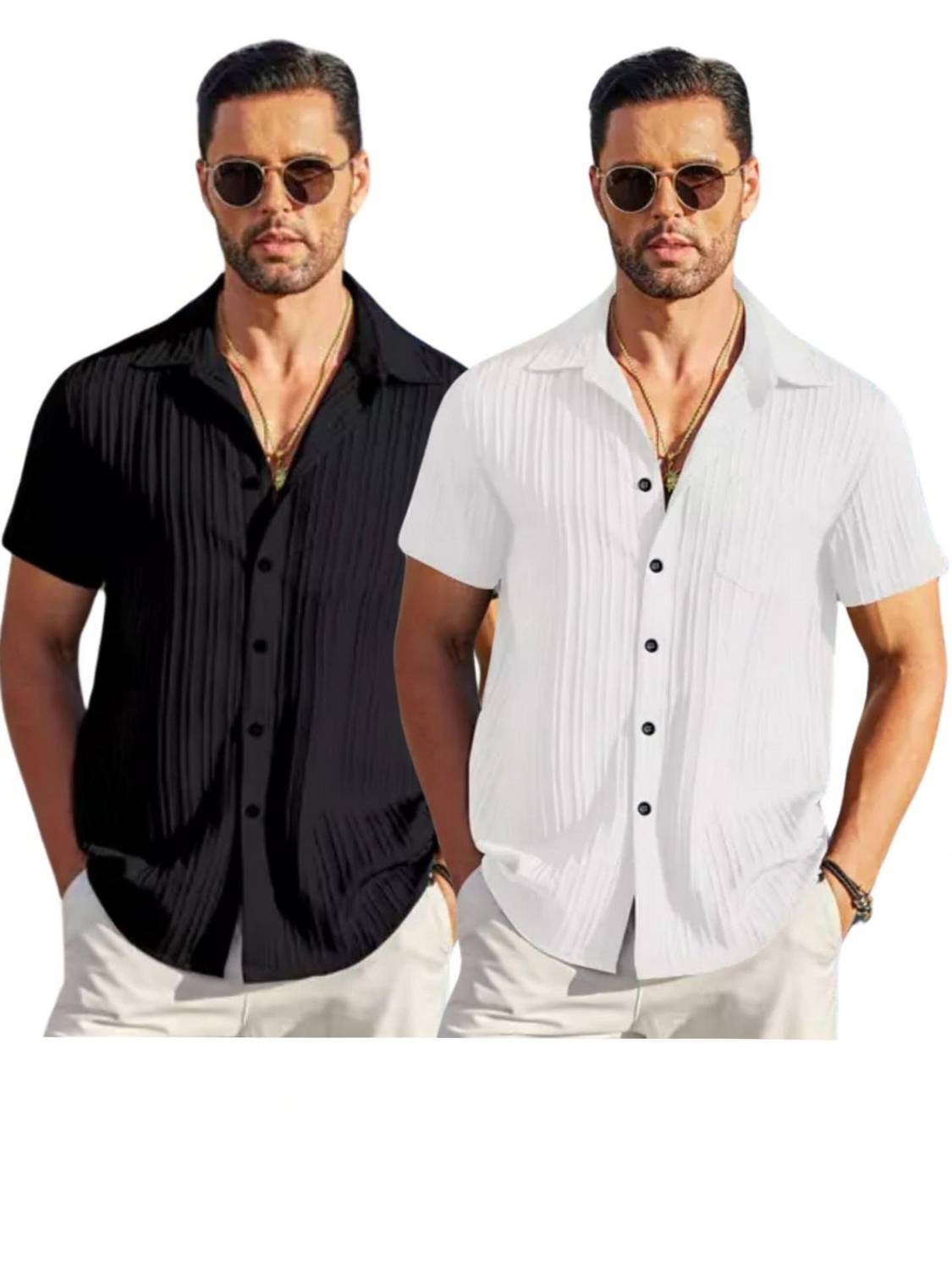 Coofandy Men Multicolor Party Shirt