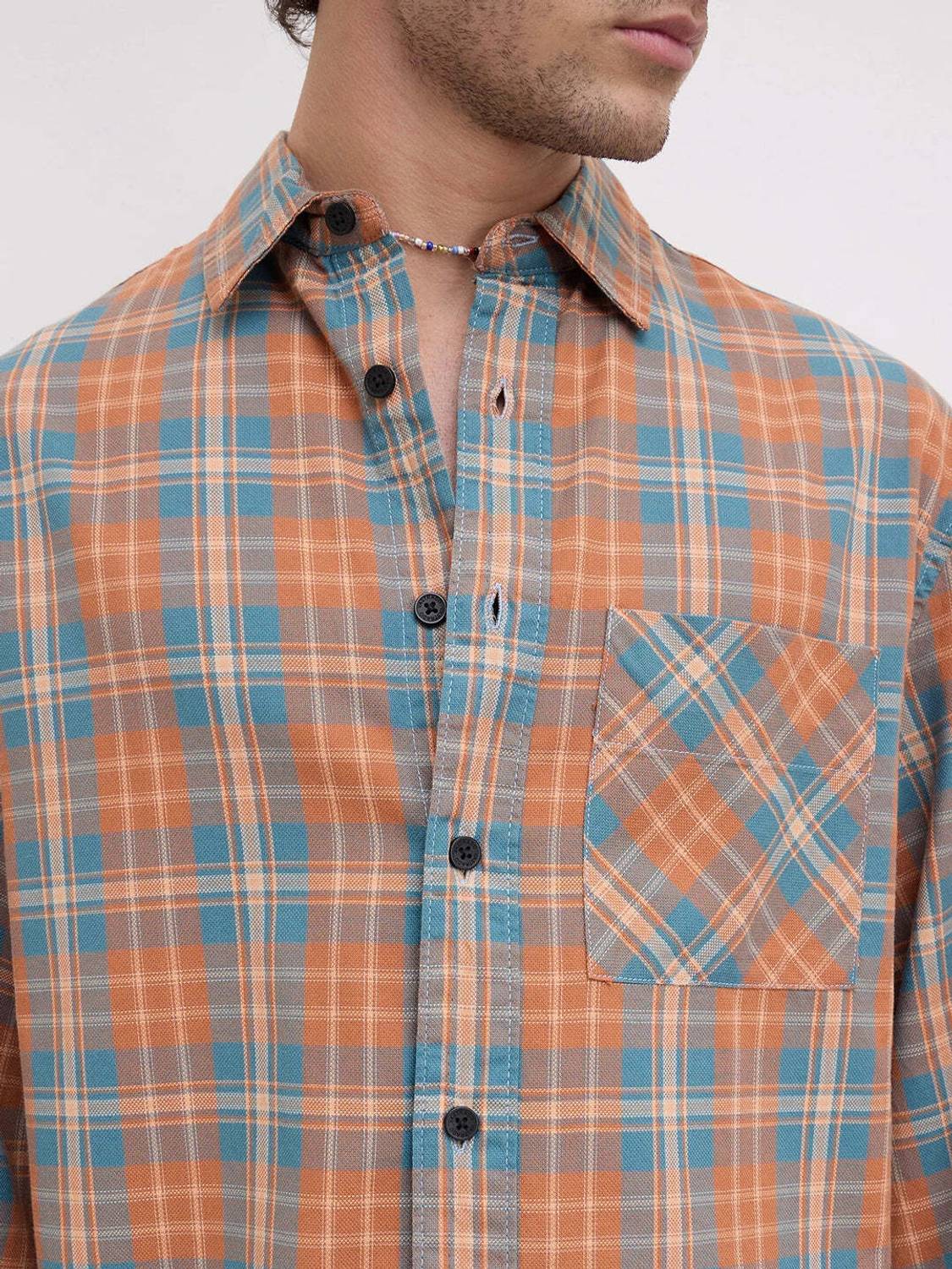 VASTRADO Men Checkered Multicolor Shirt - Image 3