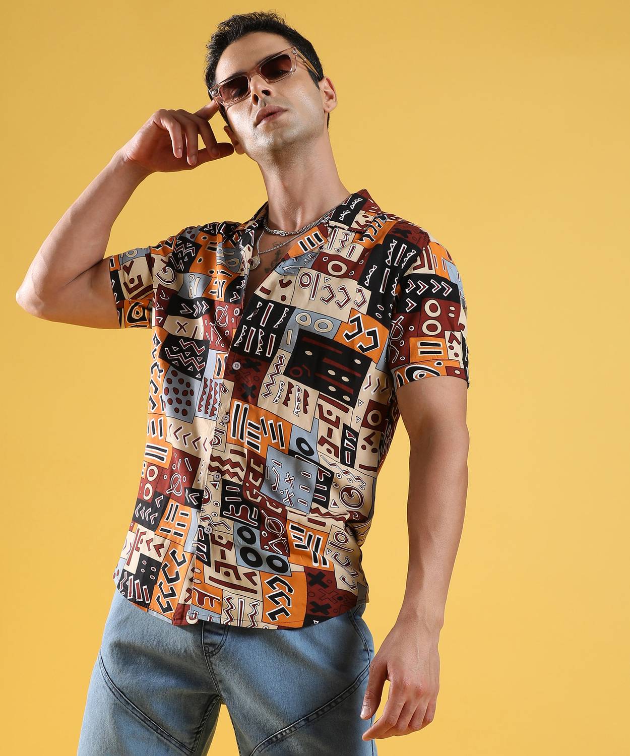 CAHOOT Men Checkered Casual Multicolor Shirt