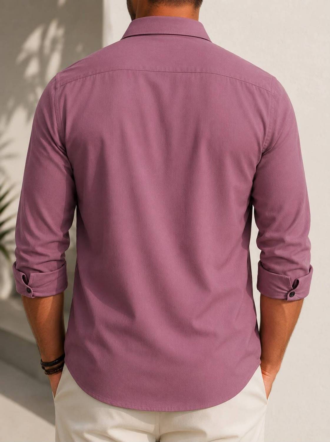 VELLOSTA Men Pink Casual Shirt - Image 2