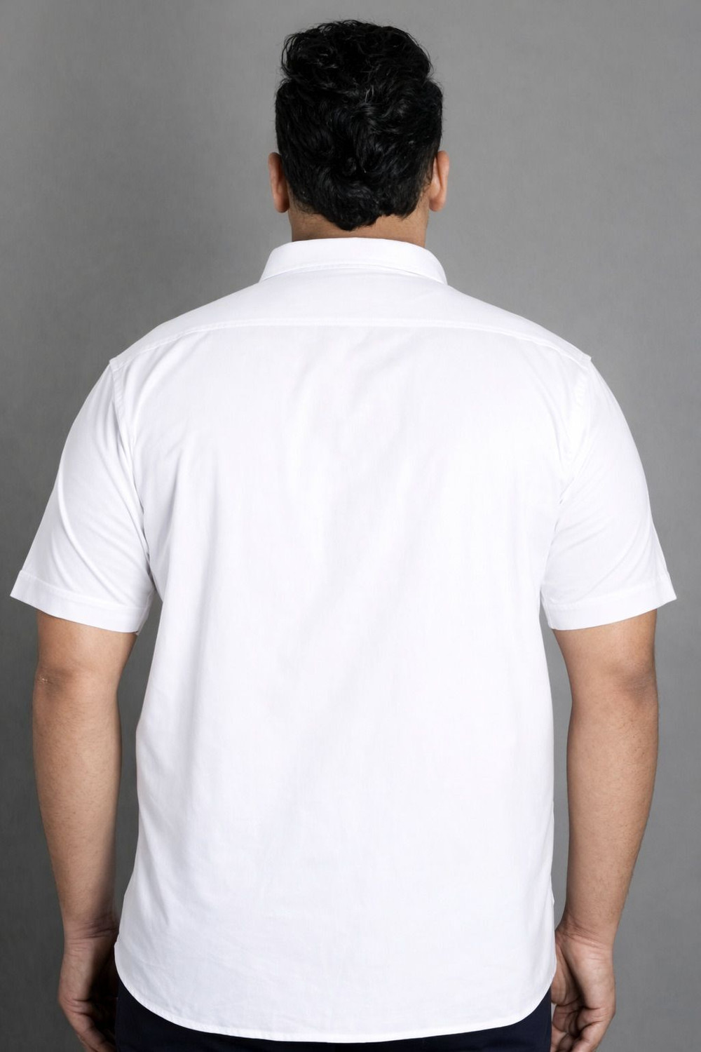 Image of FAHION STYLE VALLA Men Solid Casual White Shirt